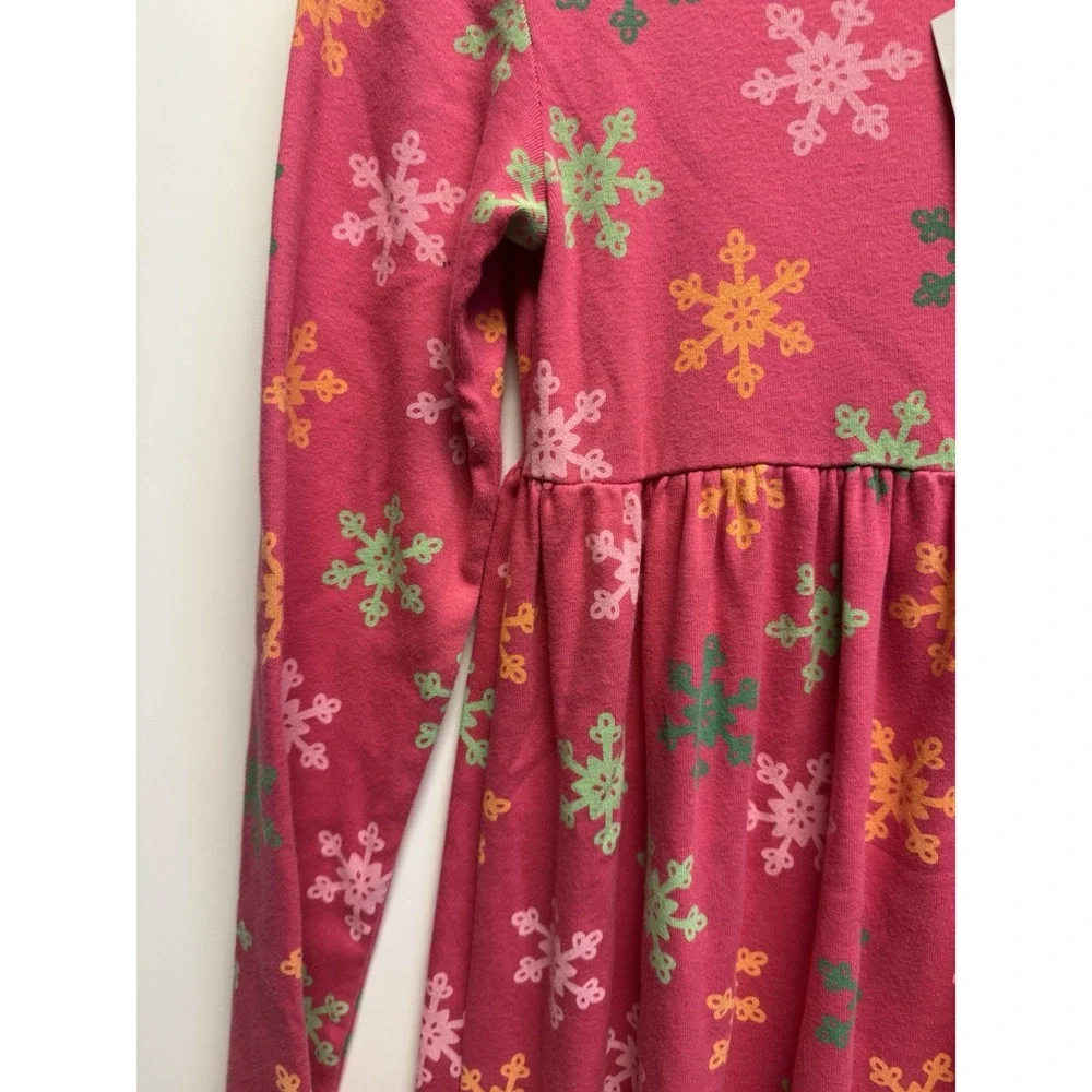 Gymboree Girls Size 12 Pink And Colored Snowflake‎ Turtleneck Dress